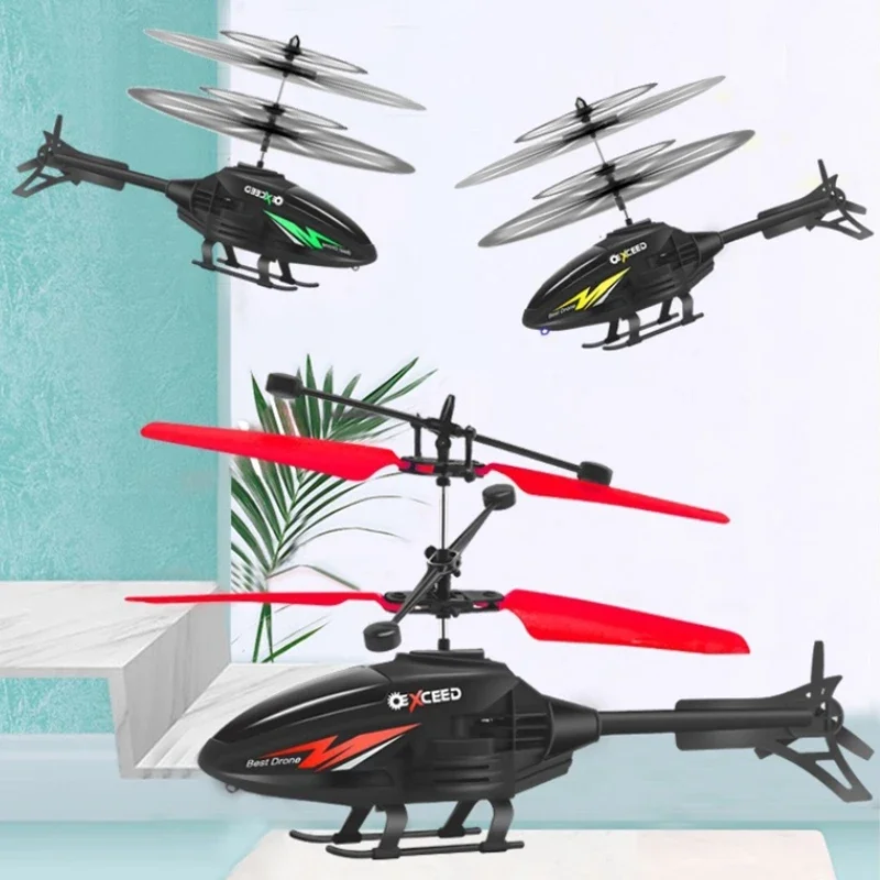 RC 2CH Induction levitation Helicopter Sensing Gesture Remote Rontrol Floating Aircraft With Lights Kids Toys Boys Outdoor Game