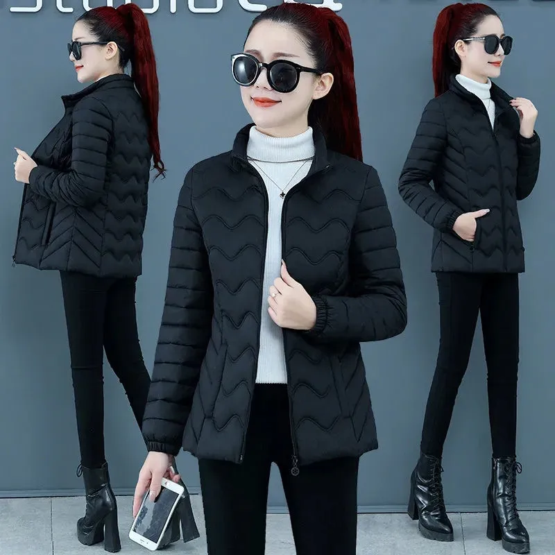 

Winter Jacket Women 2023 New Parkas Fashion Short Jacket Thicken 2023 New Female Parka Cotton Padded Snow Slim Fit Coat Outwear