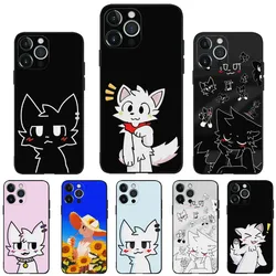 Boykisser Phone Case for Apple iPhone, 13, 14,13,12,11,XS,XR,X,8,7,Pro,Max,Plus, Mini Silicone Cover Black