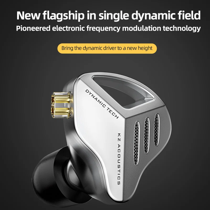 سماعات KZ ZVX سماعات أذن ديناميكية HIFI Bass داخل الأذن سماعات رياضية مزودة بخاصية إلغاء الضوضاء
