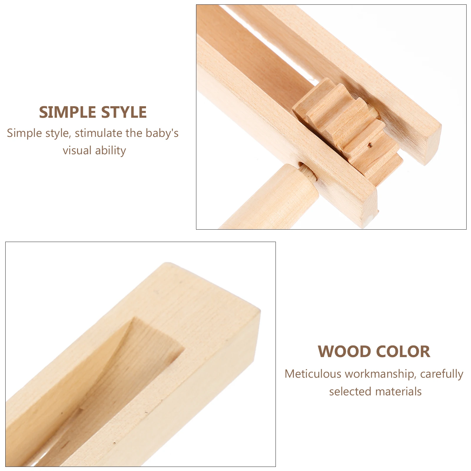 

1pc Lovely Wooden Ratchet Noise Maker Kids Educational Hand Percussion Toy Eco-Friendly Musical Instrument Children Gift