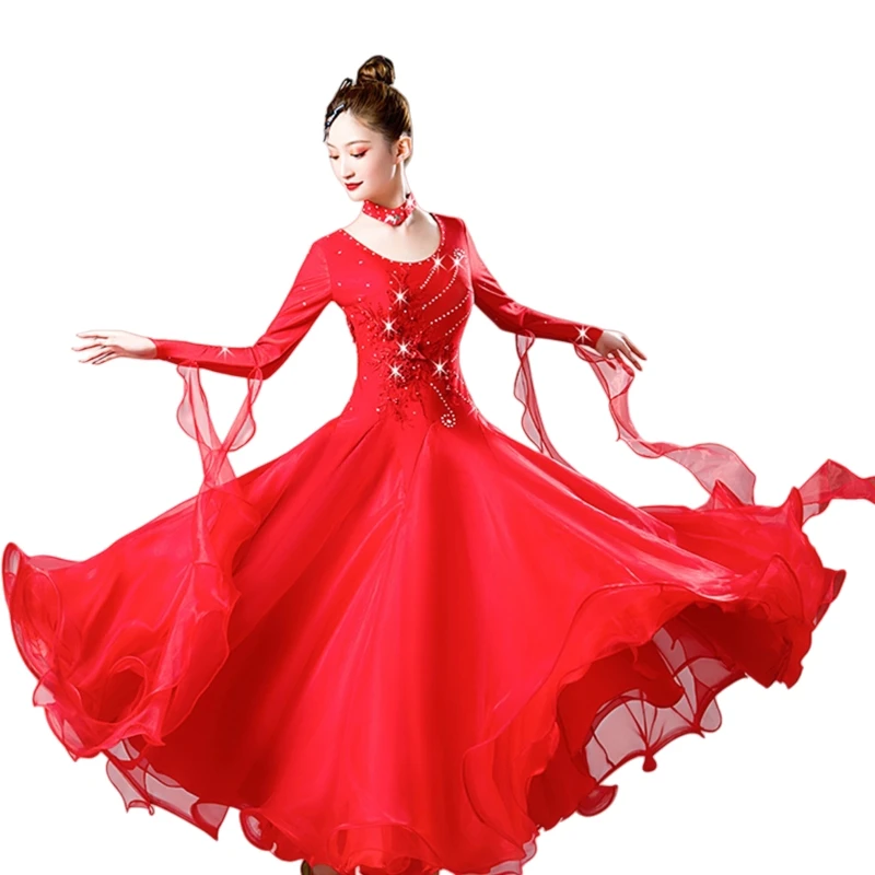 

Платье для бальных танцев, костюмы для выступлений, платье для социального танца, вальса, элитное платье для современного танца, бальное платье, одежда для соревнований