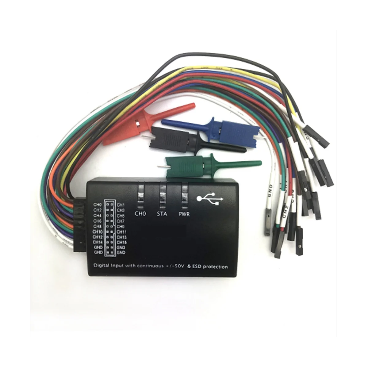 

USB Logic 100MHz 16Ch Logic Analyzer for ARM FPGA H2-002