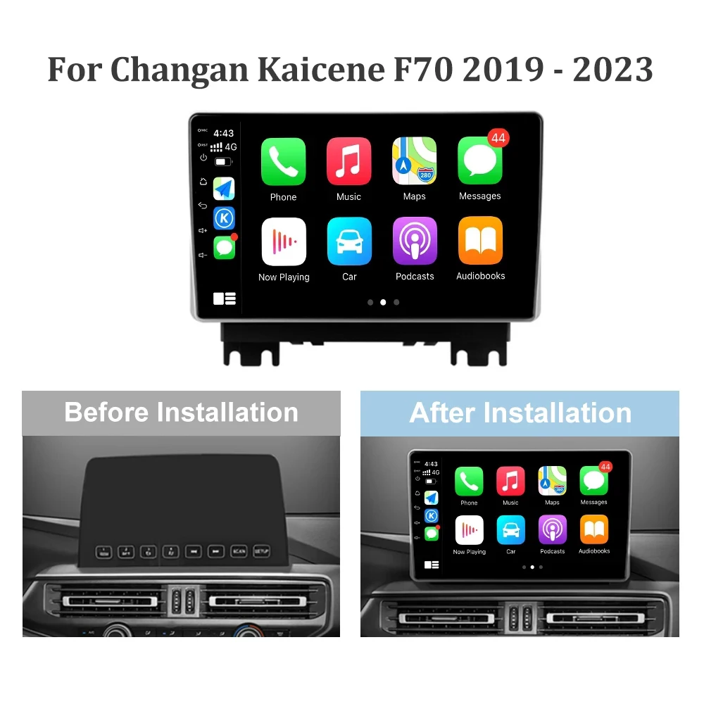 For Changan Kaicene F70 2019 - 2023 Android 13 Car Multimedia Video Auto Radio Player Navigation Stereo 4G  multimedia CarPlay