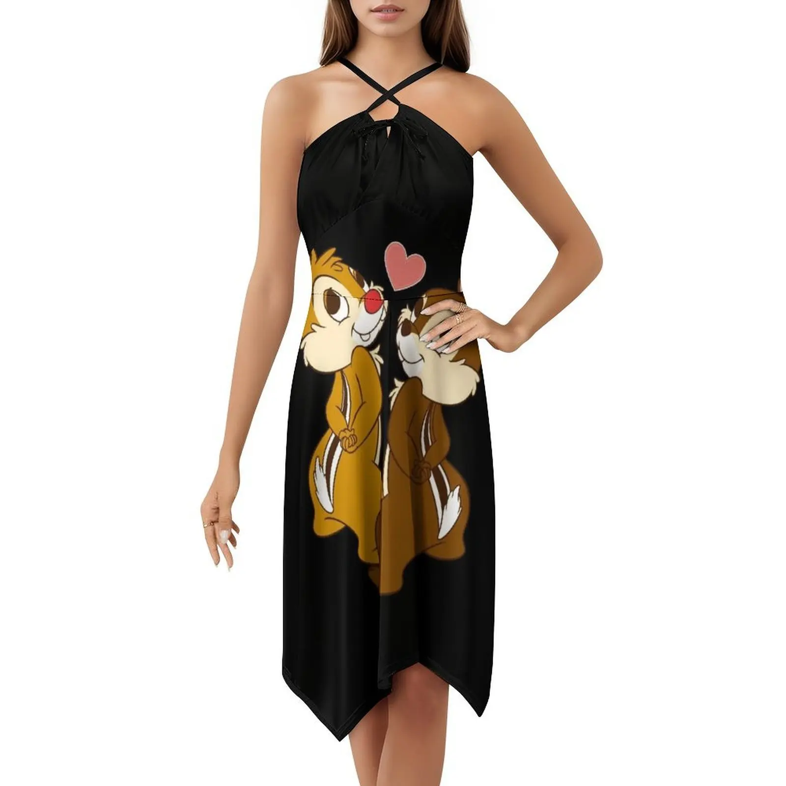 المحبة رقاقة اند ديل مضحك لحظة بوهو شيك فستان أنيق موضة شاطئ حفل زفاف ثوب رقاقة ديل تشيب اند ديل الإنقاذ الإنقاذ #5