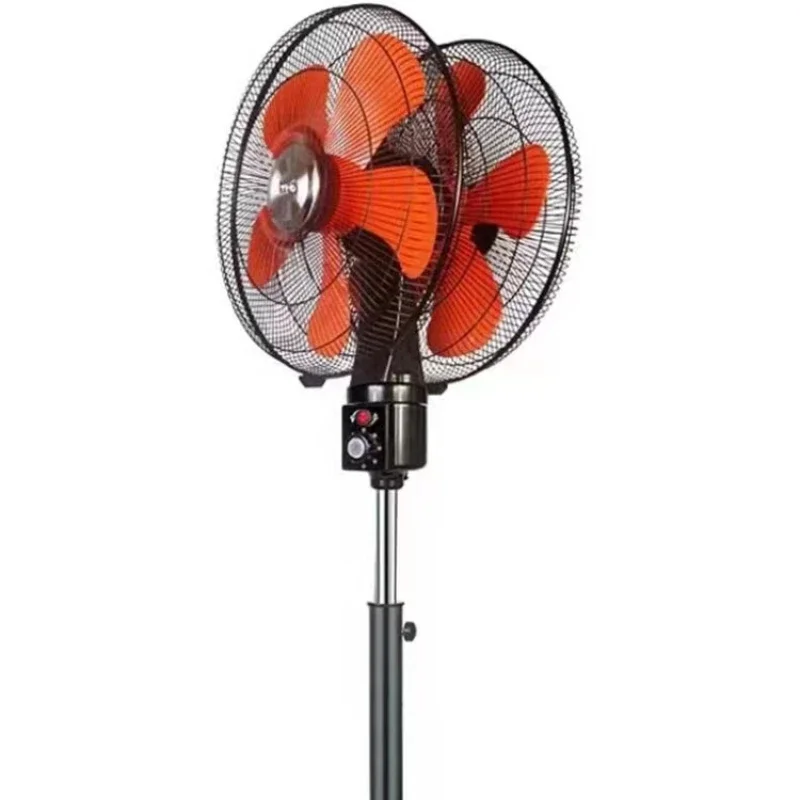 360 degree rotating double-head electric fan commercial double-sided floor 18-inch business fan barbecue high-power industrial