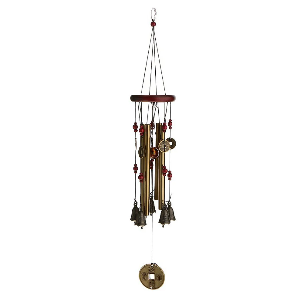 4 Tubes Wind Chime for Home Decor Garden Windchime Chinese Style Church Bells Hanging