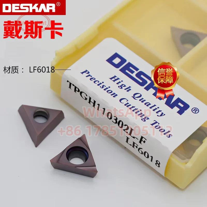 Deskar TBGH 060102 L TBGH 060104 L TPGH 080204 L TPGH 090202 L TPGH 110302 L TPGH 110304 Inserto de carburo L LF6018 Insertos TBGH TPGH