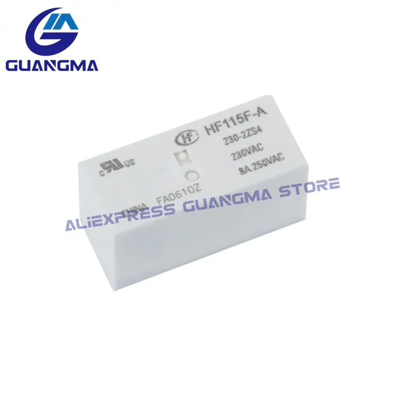 Imagem -04 - Relé Originais Hf115f-a230-2zs4 10 8a 230vac 8pin Hf115f um 230 2zs4 Pcs 100 Novo