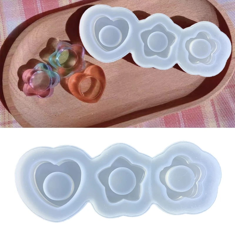 Resin Shaker Molds Silicone Resin Casting Molds Epoxy Quicksand Molds for DIY Pendant Charms Jewelry Making Accessories