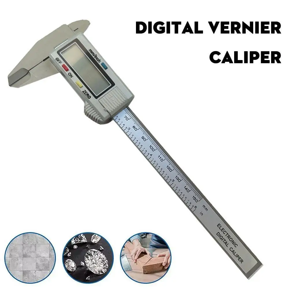 Digital Vernier Caliper 0-150mm Measuring Range Measuring Tool With Large LCD Screen IP54 Waterproof Electronic Vernier Caliper