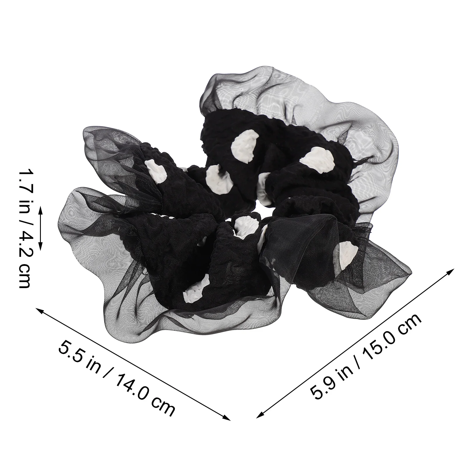 

Vintage Ties Retro Scrunchies Black Ponytail Holder Smooth Texture Women Headdress Ring Girl Hair Rope Long Lasting Fine