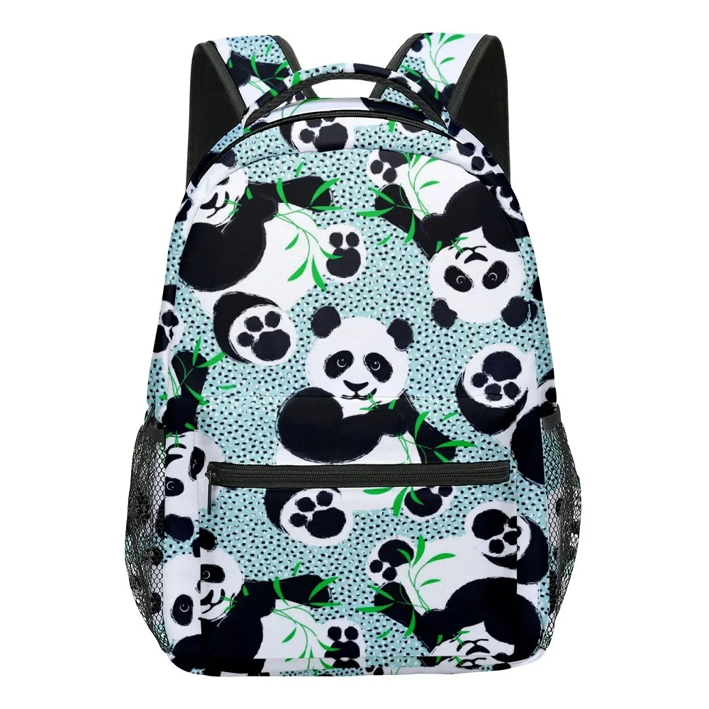 3D Printed Cute Kwaii Panda Backpack Primary and Middle School Students Boys Girls Schoolbag Notebook Laptop Travel Backpack