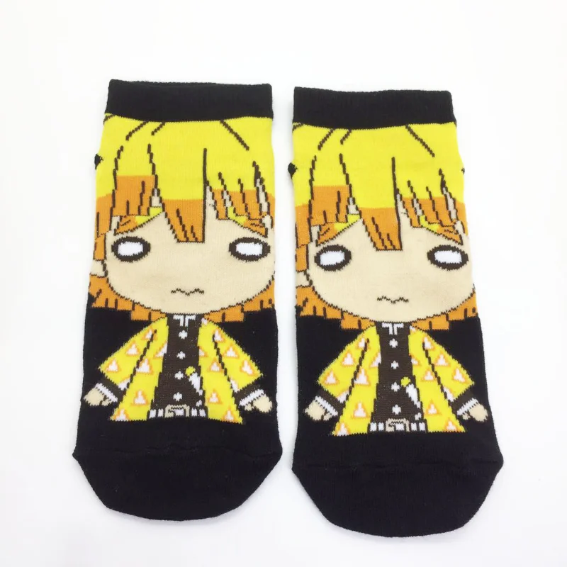 Demon Slayer Kimetsu No Yaiba Sock Short Socks Cosplay Prop Cartoons Anime Kamado Tanjirou Kamado Nezuko Cotton Halloween Socks