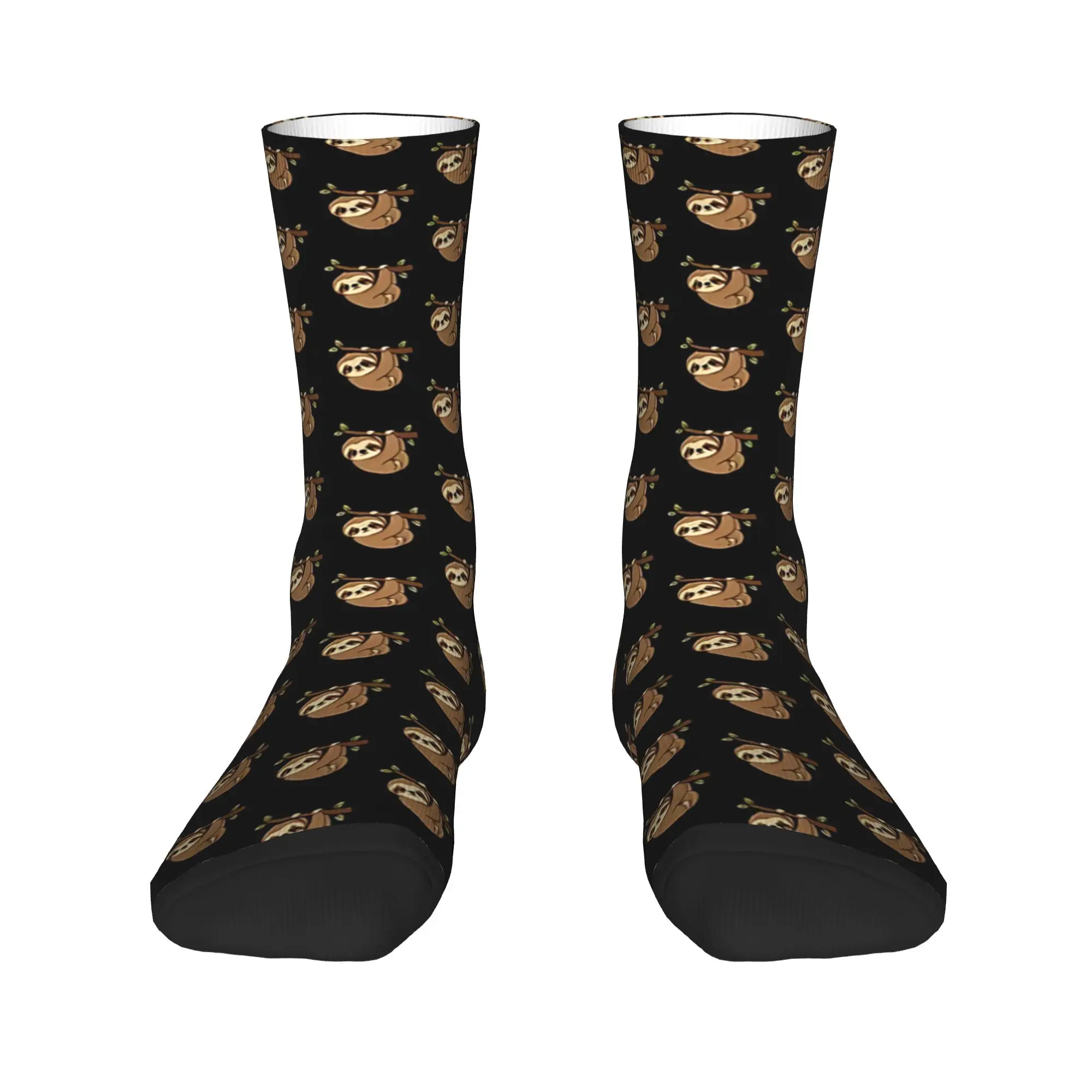Lazy Sloth Kawaii Cute Funny Sleepy Sloth Cartoon Sticker Socks Winter  Stockings Women Men Soft Socks Cycling Non-Slip Socks