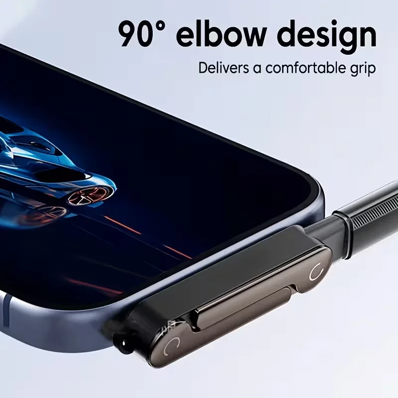 240W Type C Adapter Fast Charging 90° Elbow Bracket Adapter Type-C Male to USB-C Female Converter for iPhone 17 16 15 Samsung view 5