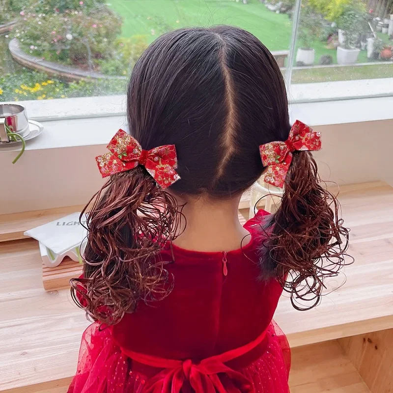 Cute Hair Extension for Kids Hair Wig Clips Girls Hair Accessories Wig Braids Hairpin Gift for kids Baby Princess Hairpins