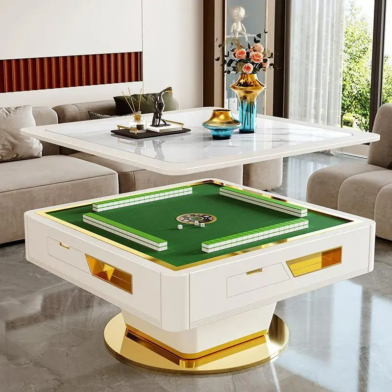 Luxury Mahjong Table Automatic Household Mahjong Machine Stone Plate Electric Special Table for Playing Cards Coffee Table