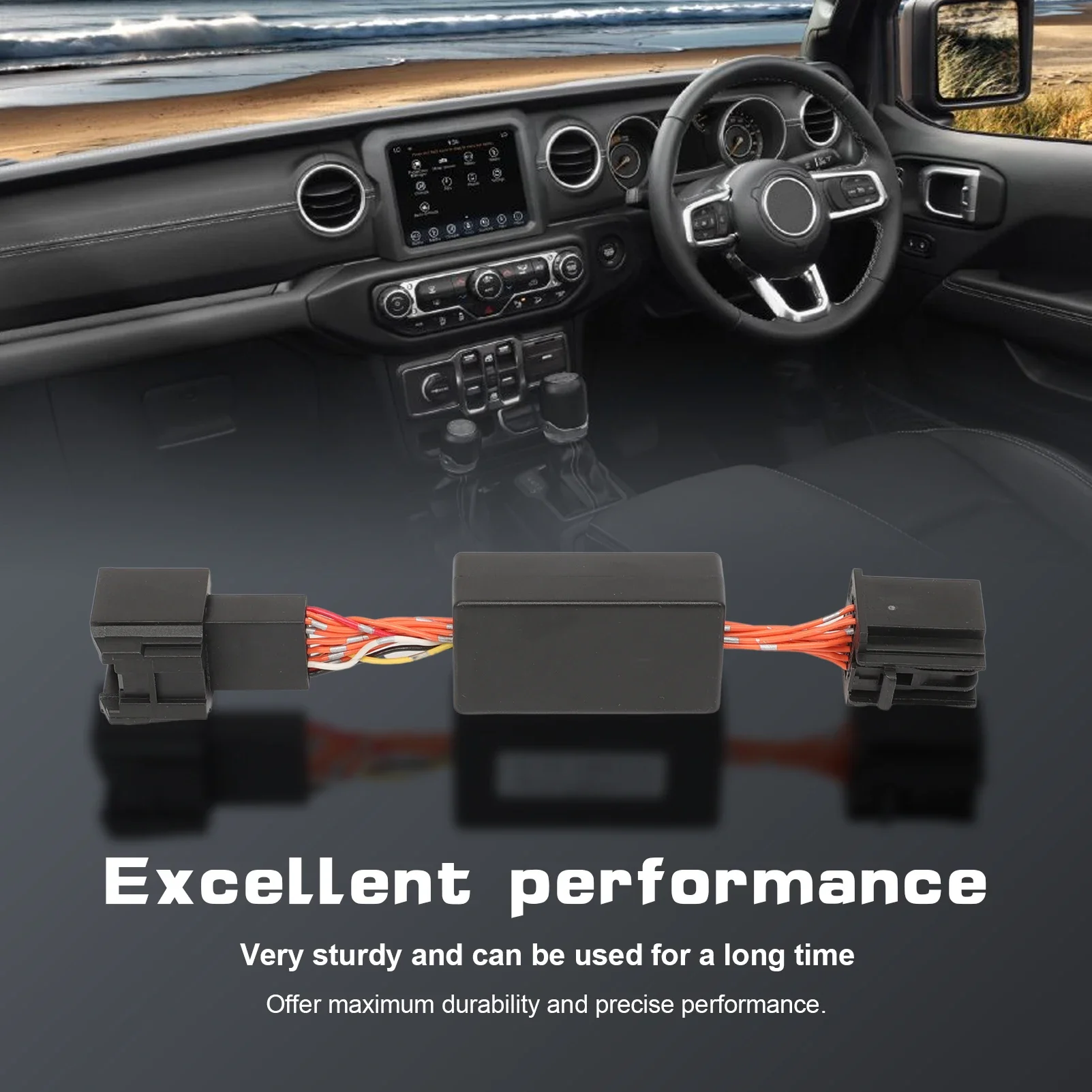 

Start Stop Eliminator for 2018-2023 Jeep Wrangler JL JLU Upgrade Plug Play Engine System Cable Easy Installation(Not fit 4XE)