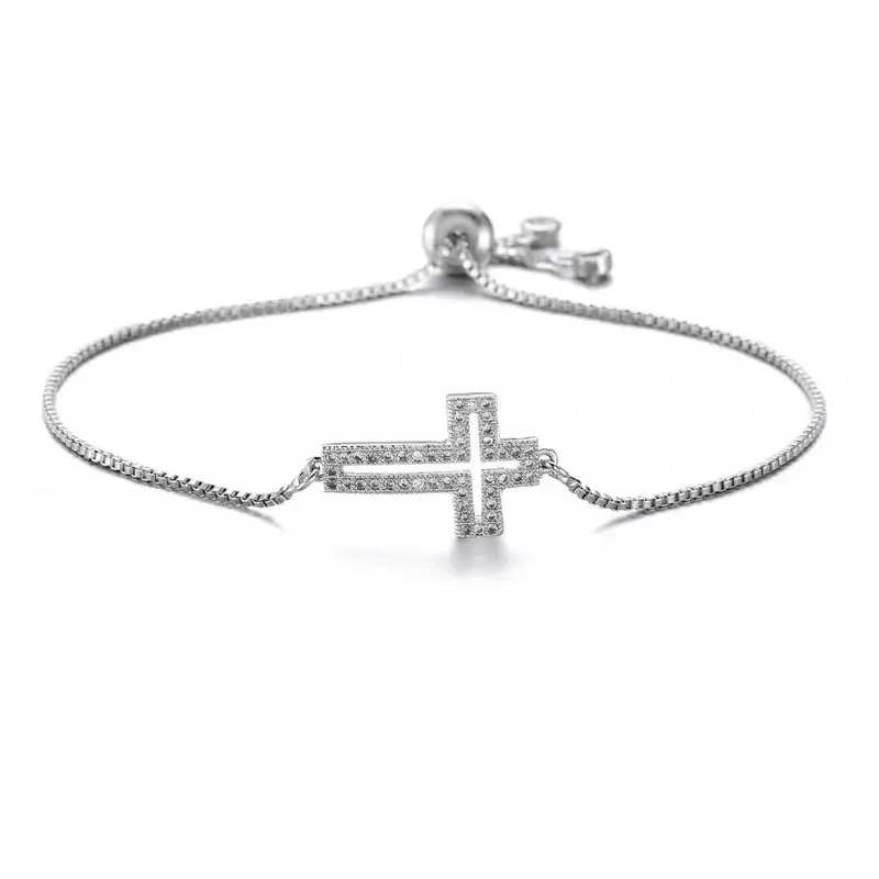 Adjustable Cross Bracelet - Faith-Inspired Charm for Women & Men, Stackable Design, Perfect for Parties & Daily Wear, Thoughtful Gift Idea