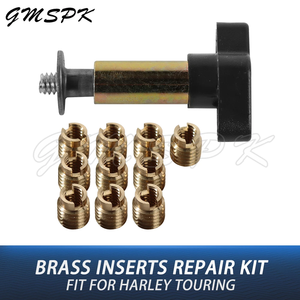 

Batwing Fairing Threaded Brass Tool Insert Repair Bolts Kit Fit for Harley Touring Street Electra Glide Ultra Classic Standard