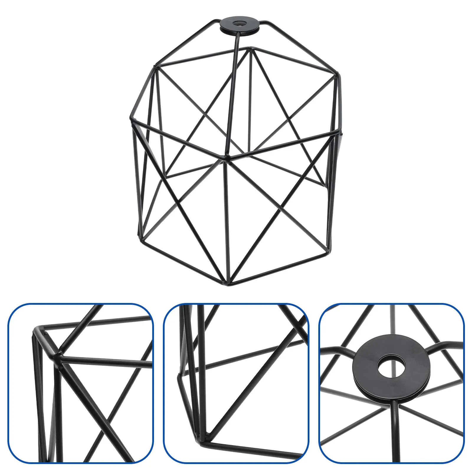 Vintage Shade Hexagon Hollow Out Design Elegant Minimalist Lamp Cover for Living Room Bedroom Home Decoration Gift