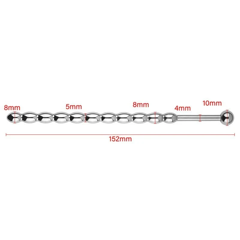 Вилка для пениса из нержавеющей стали, 6/8 мм, электрический удар, уретрный стимулятор, бусины-уретральные, Массажная палочка для пениса, секс-игрушки для мужчин