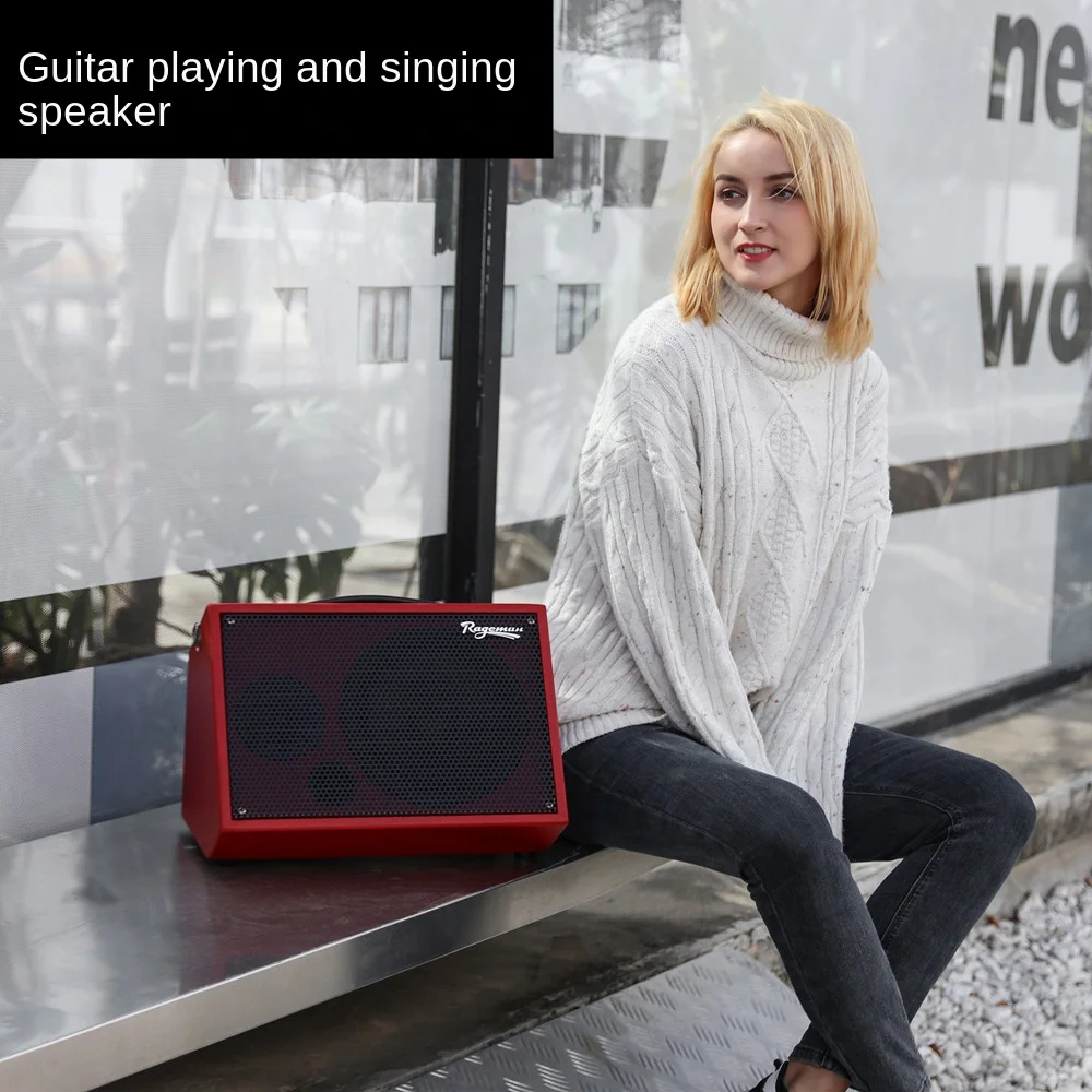 

Bluetooth Charging Speaker with Live Streaming Internal Recording Series Function Portable Guitar Playing and Singing Speaker