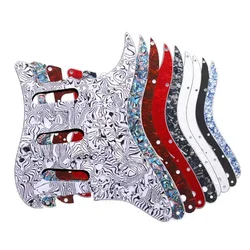 11 Hole Strat ST SSS Single Coil Pickups Guitar Pickguard Scratch Plate with Screws for American Guitar 62 Stratocaster