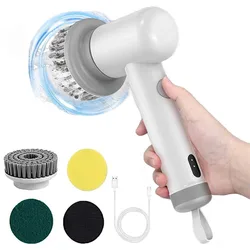 Spin Power Scrubber Wireless Power Spin Scrubber Multifunction Spin Power Scrubber Handheld Electric Spin Power Scrubber