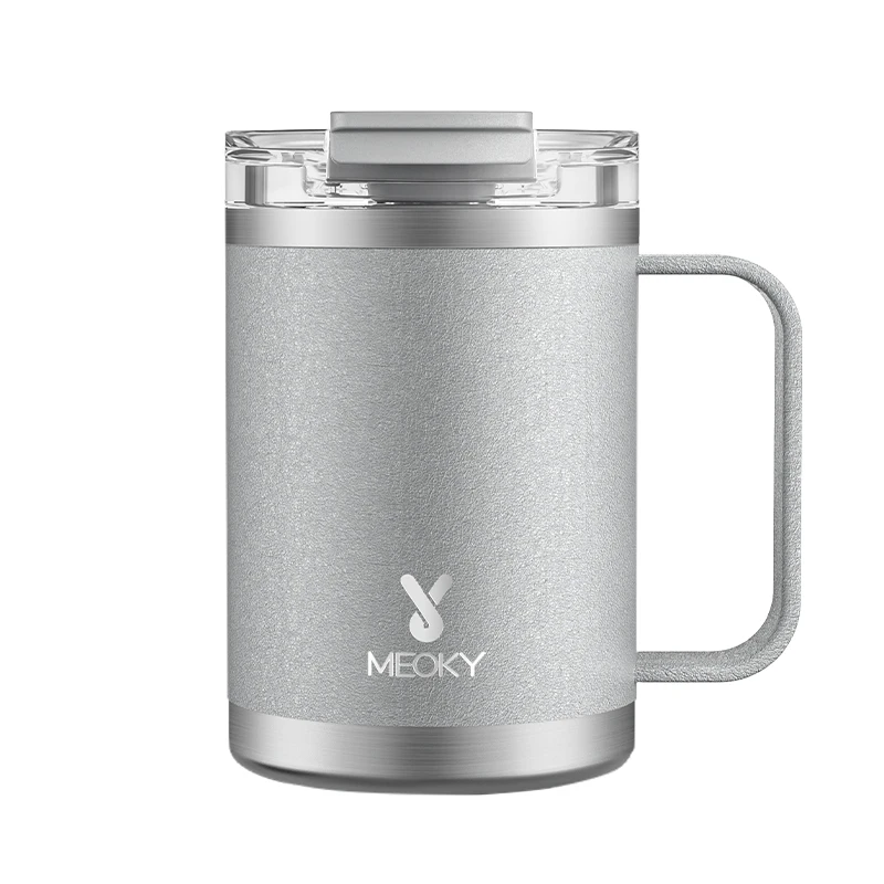 

Meoky 14oz Cup Vacuum Tumbler Straw Cup Stainless Steel Mulit-color Leak proof Coffee Mug for Home Office Keep Cold and Hot