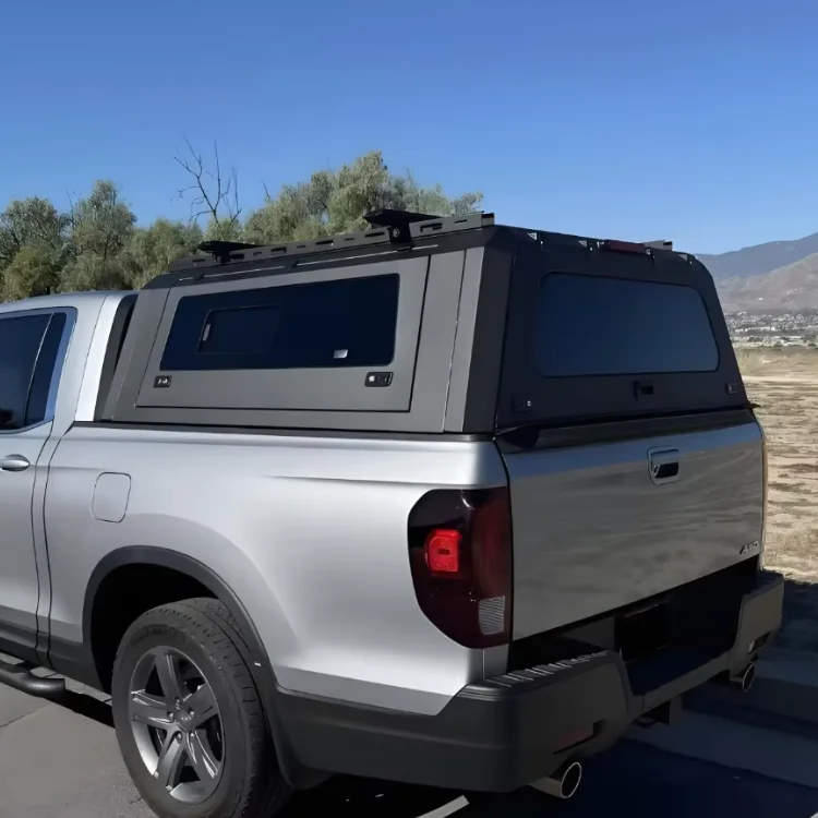 Locking Function Window Waterproof Hardtop Canopy for Toyota Hilux Ford F150 Ram 1500 Nissan Assembled Split Design 3