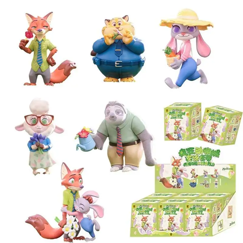 Handmade Desktop Ornament Blind Box - Flower Language World Nick Judy Collectible Toy Gift For Animation Fans