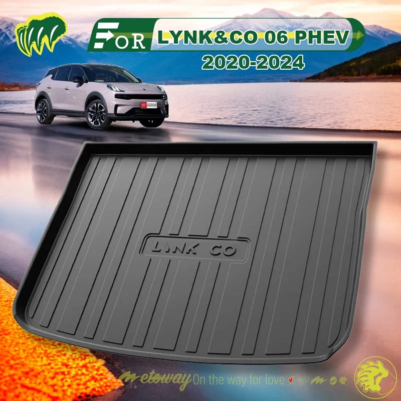 

For LYNK&CO 06 PHEV 2020-2024 Custom Fit Car Trunk Mat All Season Black Cargo Mat 3D Shaped Laser Measured Trunk Liners