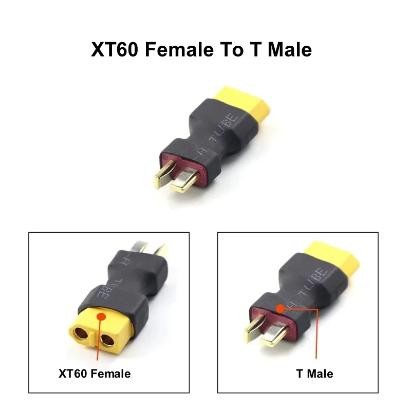 1Pc XT30 XT60 XT90 Male/Female to T Female/Male Adapter Connector For RC Drone Quadcopter Helicopter Car LiPo Battery parts