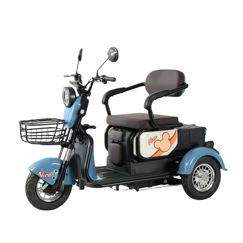 High Quality 3-wheel Electric Tricycle Bicycle 48V Electric Urban Tricycle Adult Speed 40km/h Electric Tricycle for Adult
