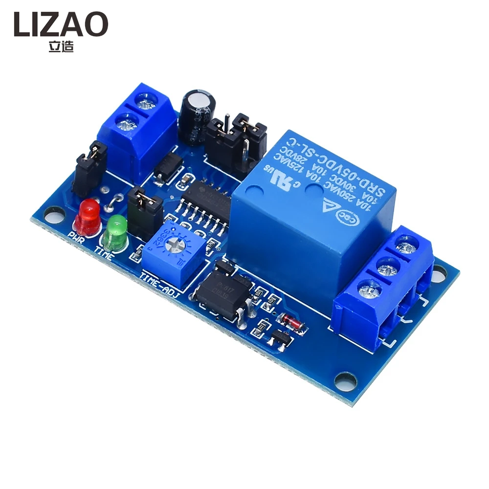 DC 5V 9V 12V Normally Open Type Triggered Delay Switch Time Delay Relay Module Circuit Timer Timing Board Switch Trigger
