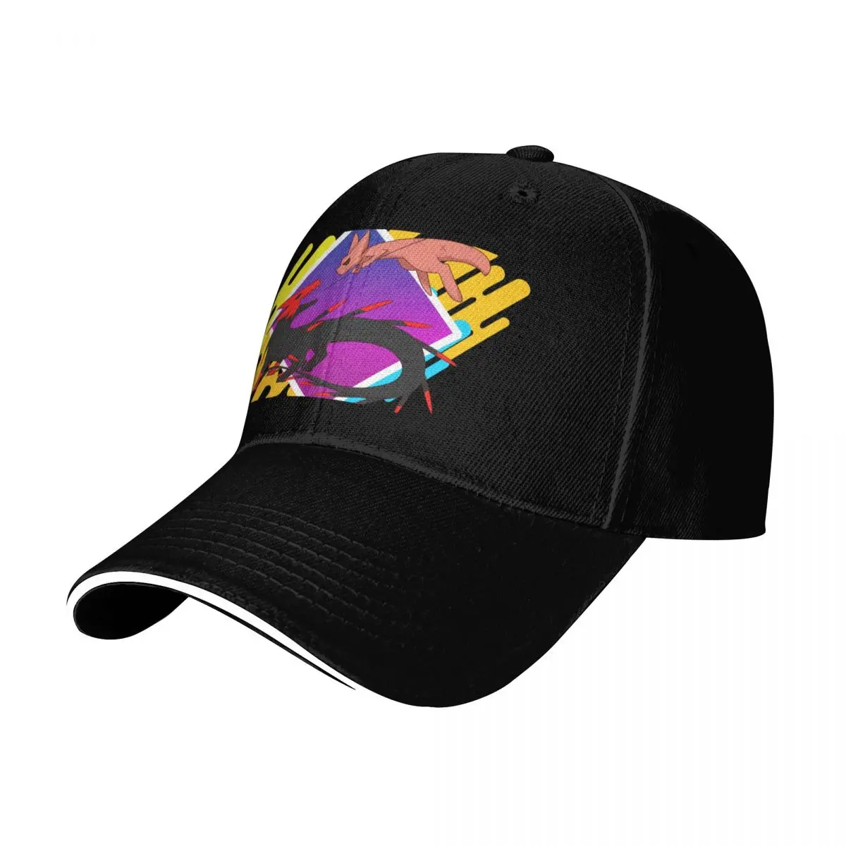 Hunter And Red Lizard (RainWorld) Baseball Cap Breathable Mesh Back Adjustable Buckle Closure Moisture Wicking Quick Dry