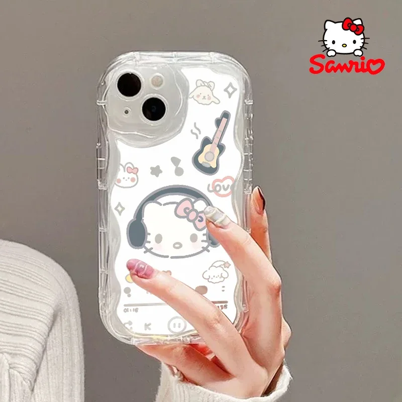 Cinnamoroll coque de téléphone portable tout compris Anti chute mesures femme étui pour Iphone ma mélodie Kawaii accessoire Kitty chat cadeau