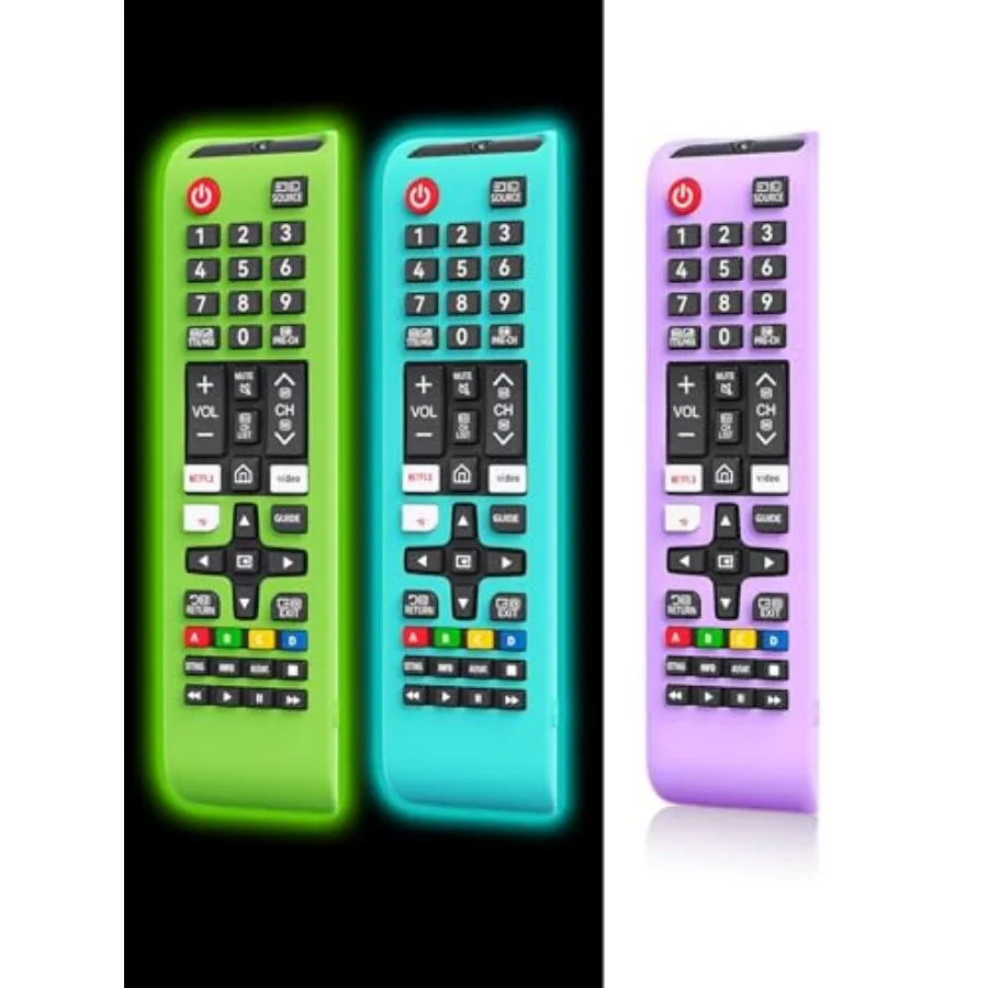 [Pack of 3] Protective Cover for Samsung TV Remote, Silicone Protective Case Compatible with Samsung Smart TV Remote BN59-01301