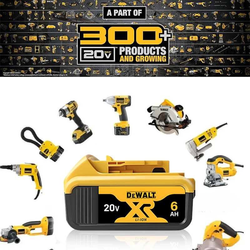 Original DEWALT battery，rechargeable dewalt 20v battery ，6AH, 9AH, DEWALT charger, DCB200, DCB118, dewalt 20V-60V tool battery