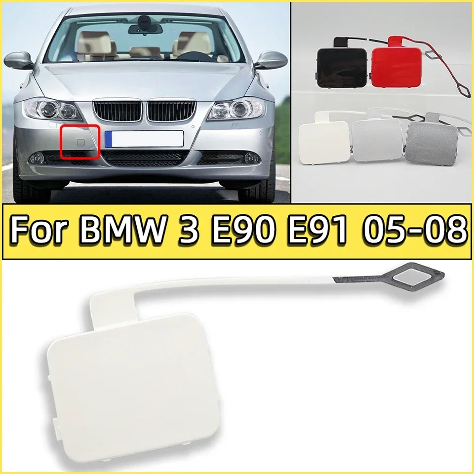 

Auto Front Bumper Towing Hook Eye Cover Lid For BMW 3 2005-2008 E90 E91 318 320 325 330 High Quality Painted Tow Hauling Hood