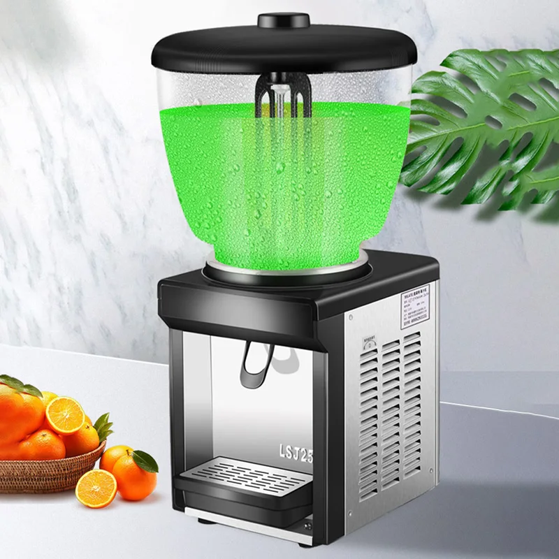 25L اسطوانة مستديرة آلة المشروبات سعة كبيرة التجارية الخدمة الذاتية آلة المشروبات الباردة اثارة آلة عصير حليب الصويا