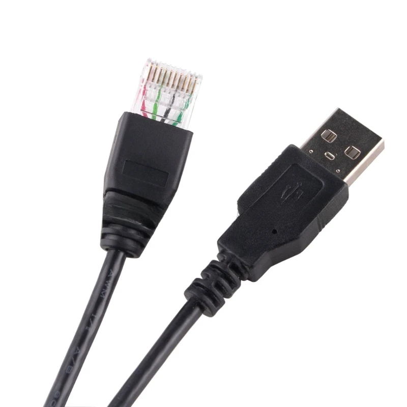 Y1UB USB to RJ50 Cable for  Devices 10P10C AP9827 UPS 940-0127B 940-127C Stable Data Transmission