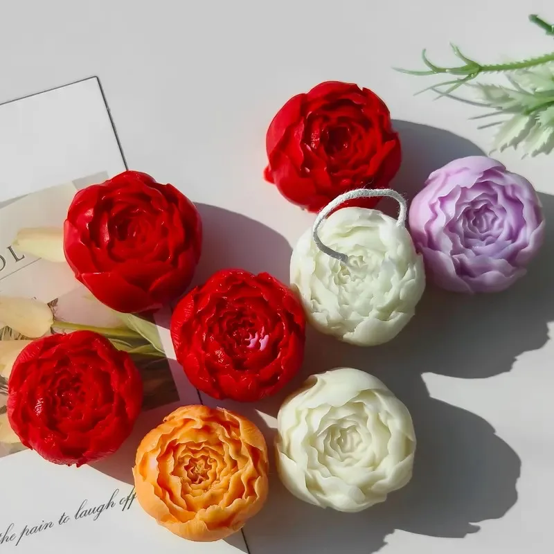 

Romantic Heart Rose Silicone Mold - 6 Cavity Multi Craft Mold for Resin, Soap & Candle Making, Valentine's Day DIY Gift