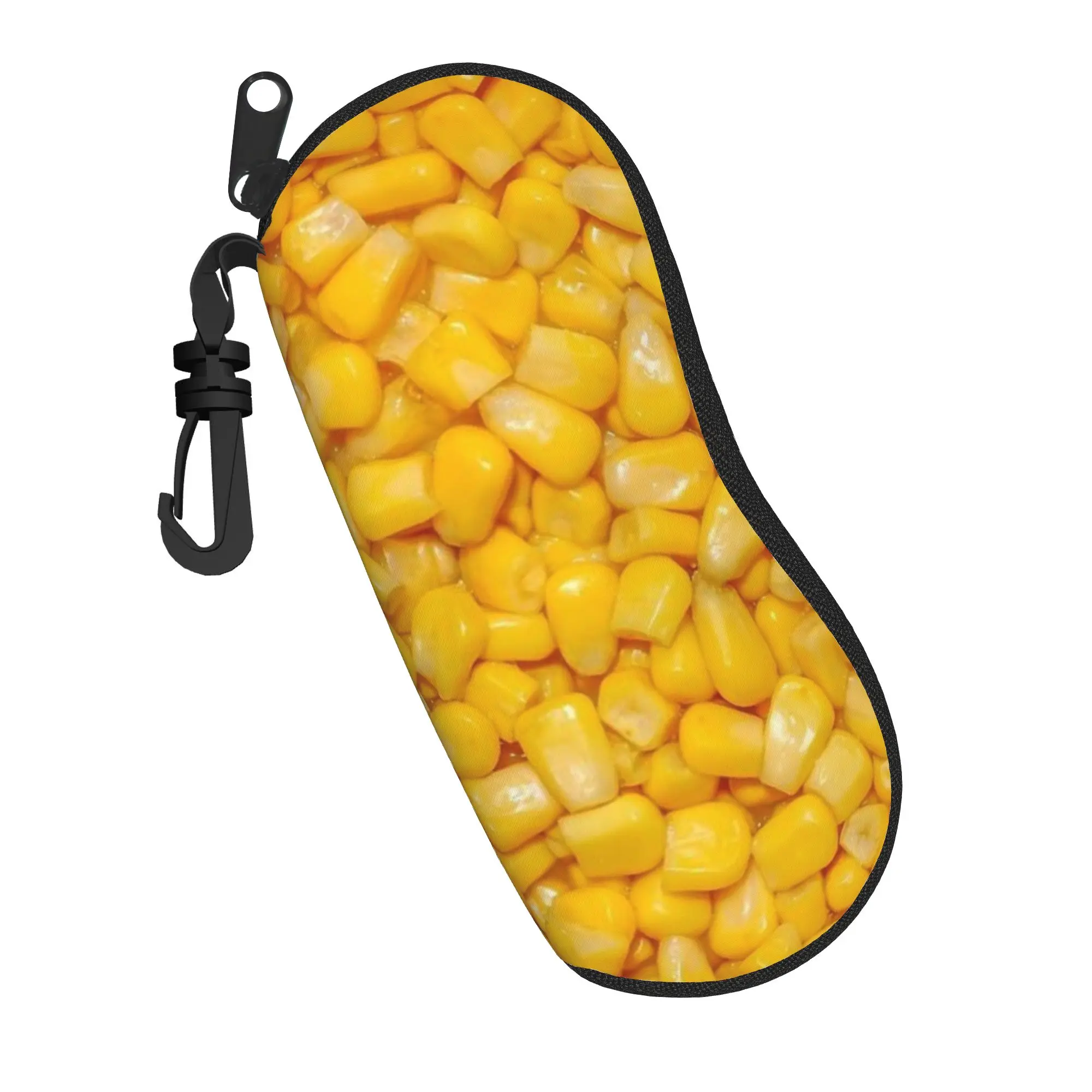 

Милый желтый футляр для очков с узором в виде кукурузных зерен, защитный бокс для хранения очков, мультяшный футляр для контактных линз