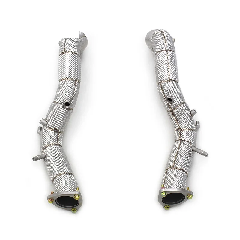 

Head Section High flow Pipes Exhaust Pipes branch downpipe Exhaust Pipe with catalyst for Porsche 718 Cayman GT4 4.0L