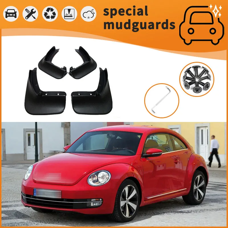 

For 05-21 Volkswagen Beetle models Mudguards Fender Mudflaps Front Rear Flares Splash Guards Cover Car Accessorie