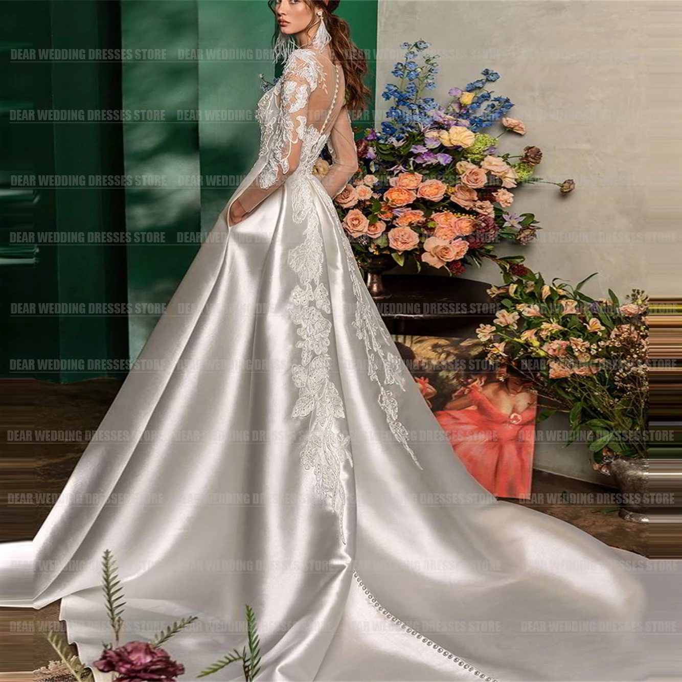 Simples Vestidos De Noiva De Cetim, Uma Linha, Sexy, Princesa Querida, Apliques De Renda, Formais, Elegantes Vestidos De Noiva