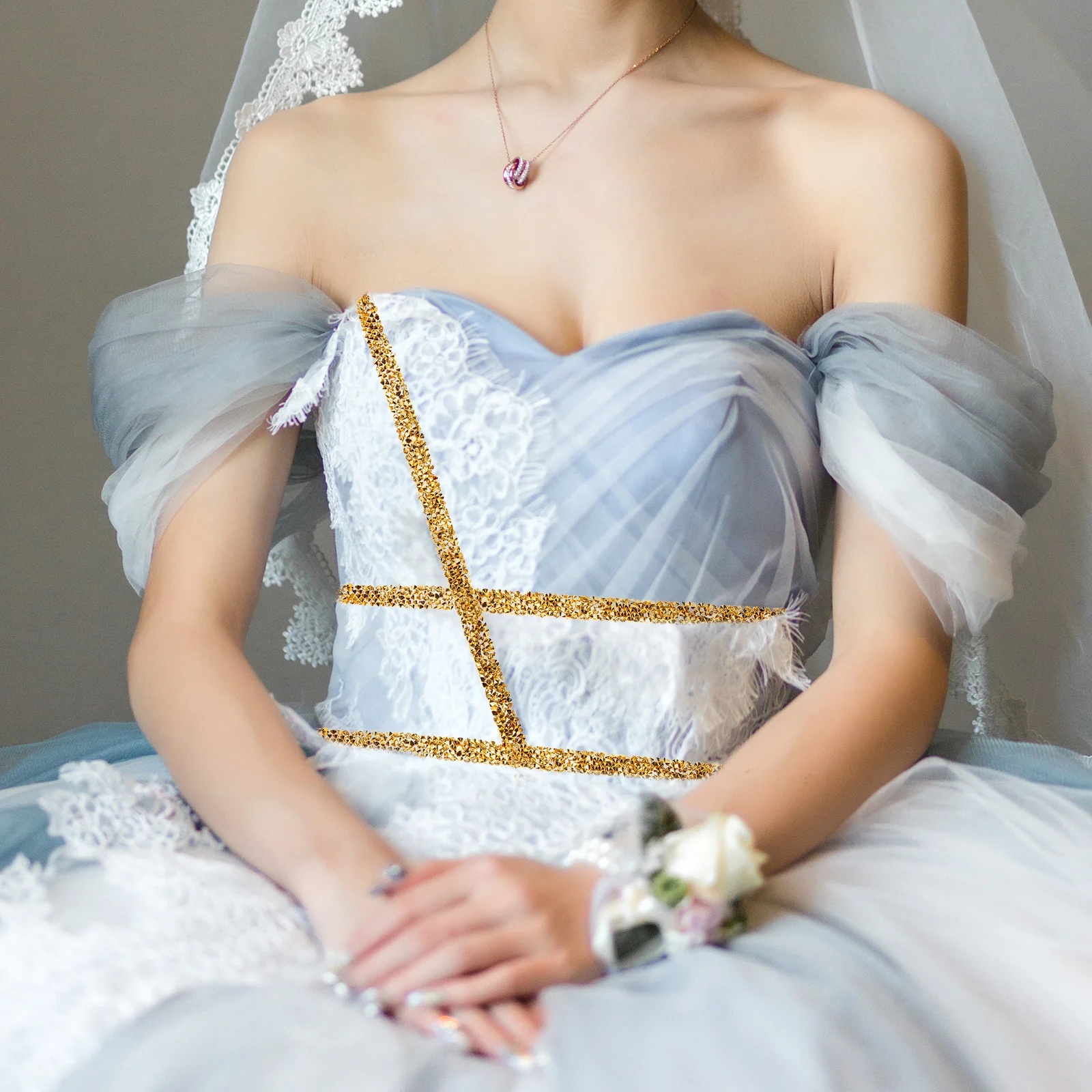 

3pcs Crystal Rhinestones Hot Fix Glitter Diy Crafts Accessory For Wedding Party Decor Veil Shoes Bags